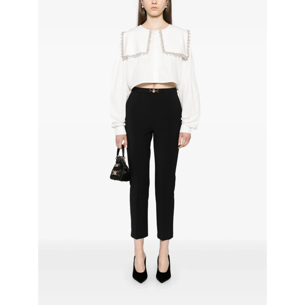 Elisabetta Franchi Zwarte Broek Black Dames