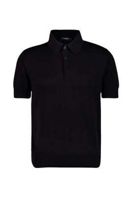Regular Fit Polo i bomullssilke