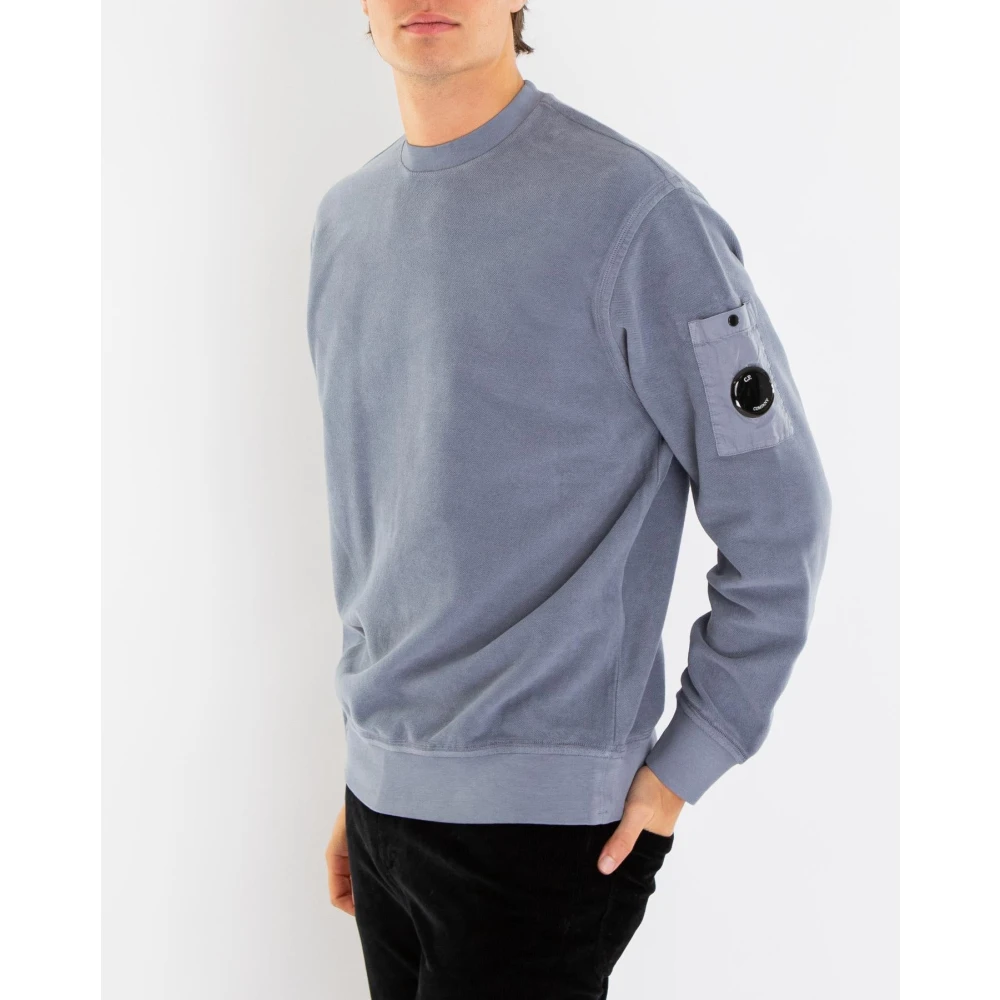 C.P. Company Geborstelde Sweater voor Heren Blue Heren