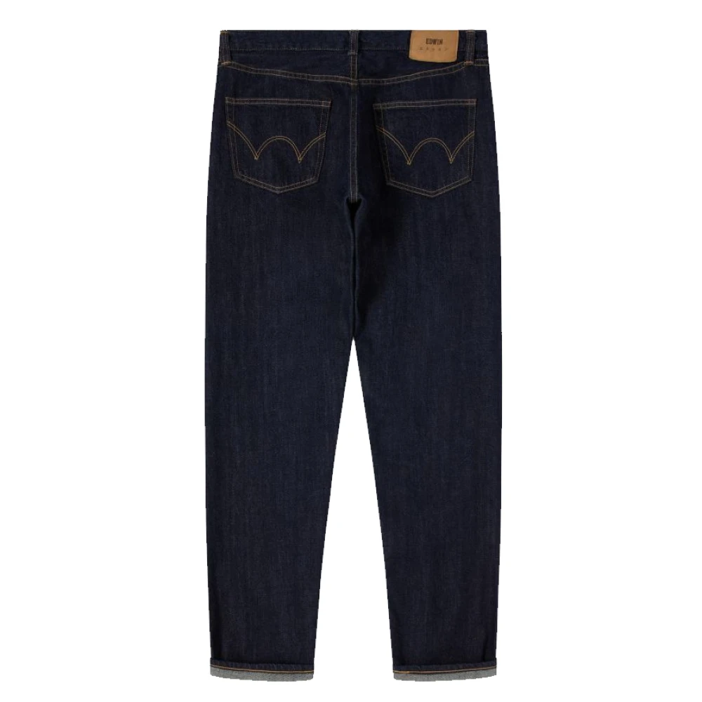 Edwin Reguliere Taps Toelopende Blauwe Jeans Blue Heren