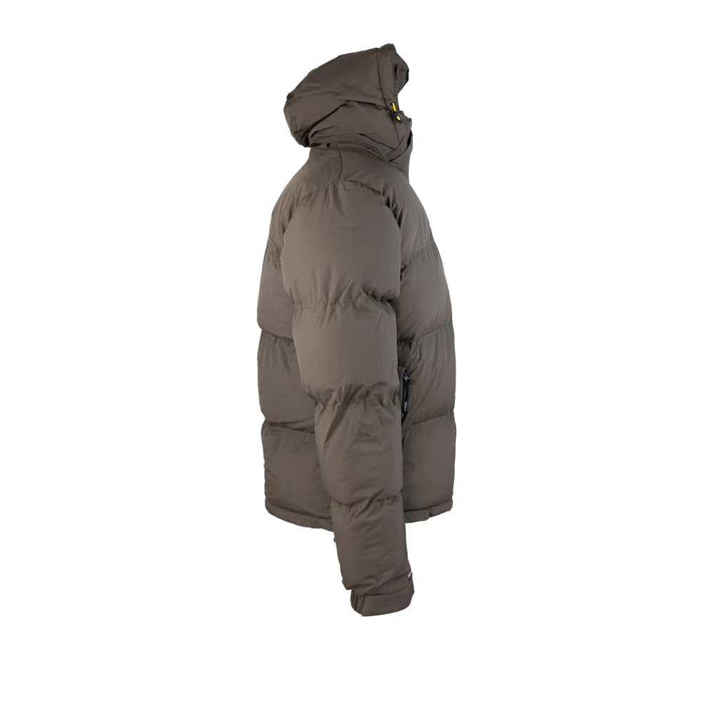 Iuter Bruine Waterdichte EcoDown Hoodiejas Brown Heren