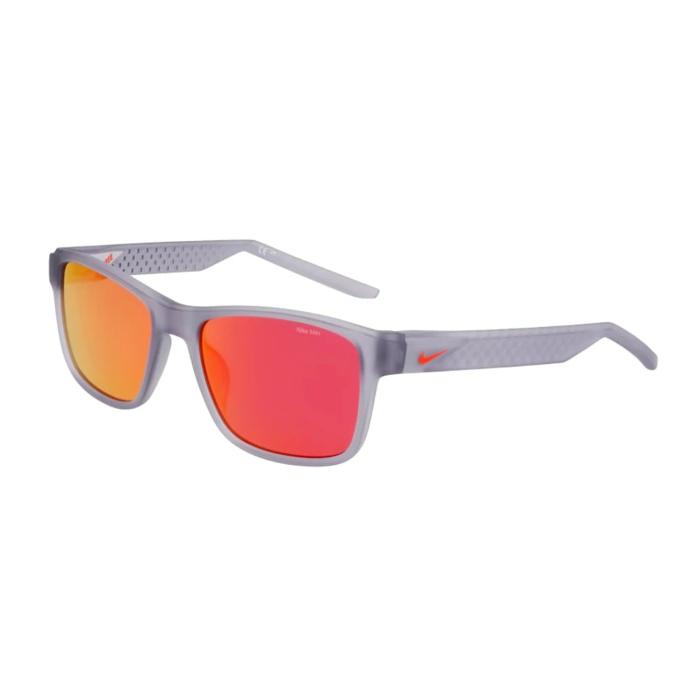 Nike Men's Gray Classic Livefree Sunglasses Grey/Orange Mirrored - Sunglasses - 53 Mm - Accessories