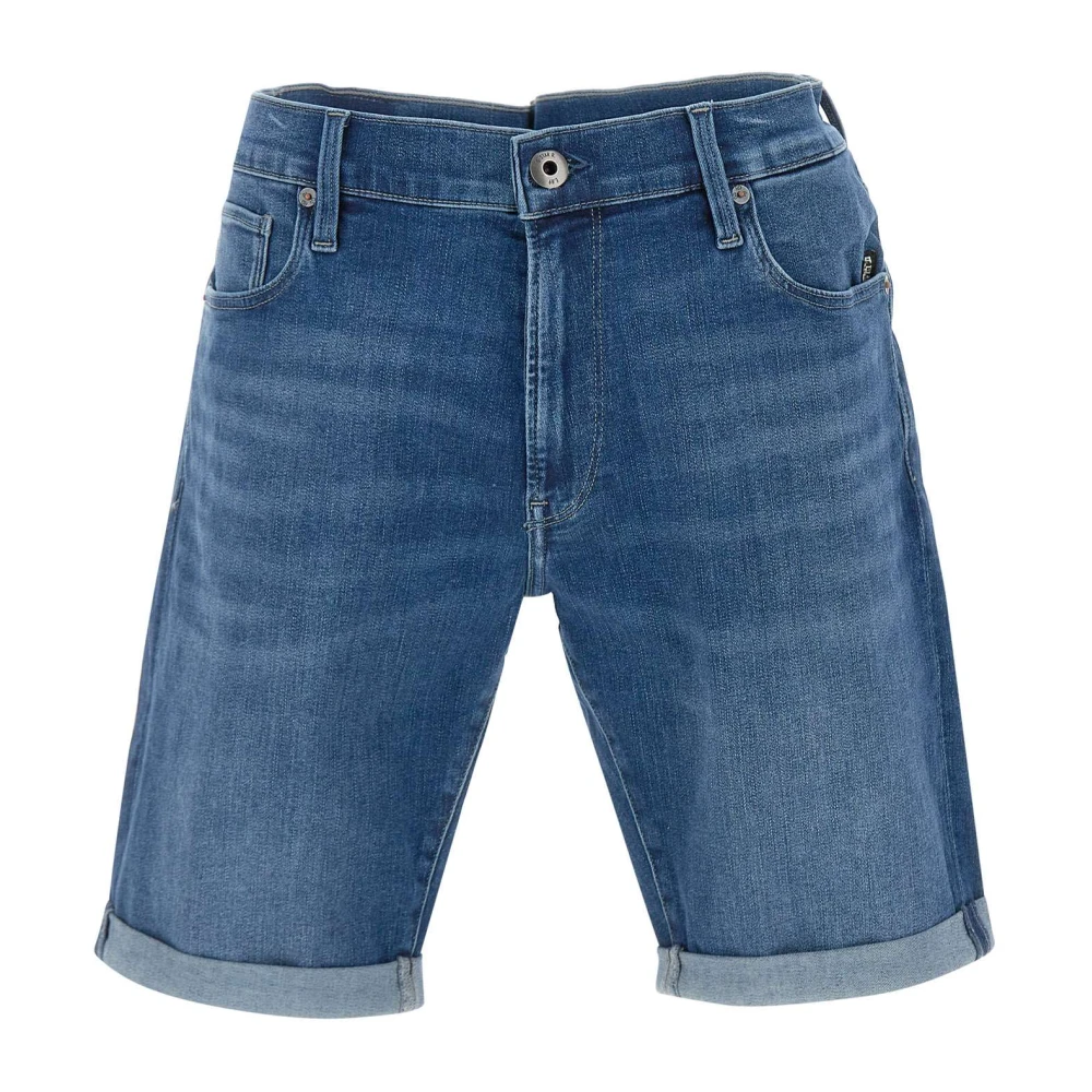 G-Star Men's Blue Denim Shorts, W33, 3301 Denim Slim Shorts