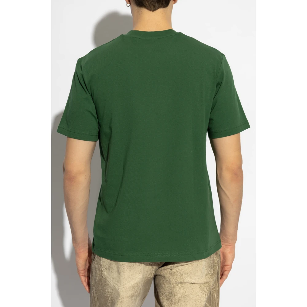 Lacoste T-shirt met logopatch Green Heren
