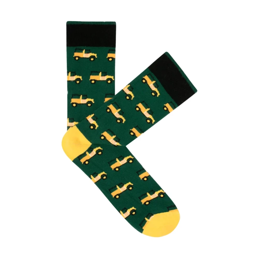 Cabaia Groene Gestreepte Unisex Sokken Green Heren