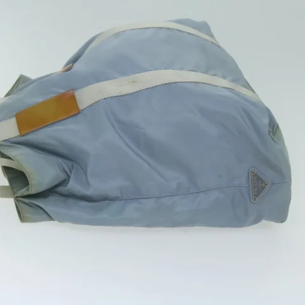 Prada Vintage Pre-owned Nylon totes Blue Dames