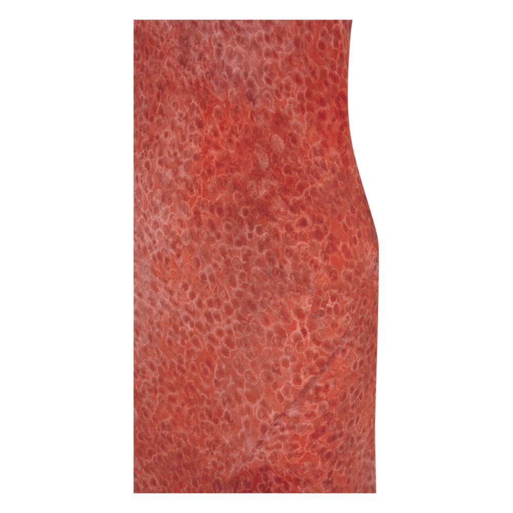 Cortana Zijden Granada Print Jurk Red Dames
