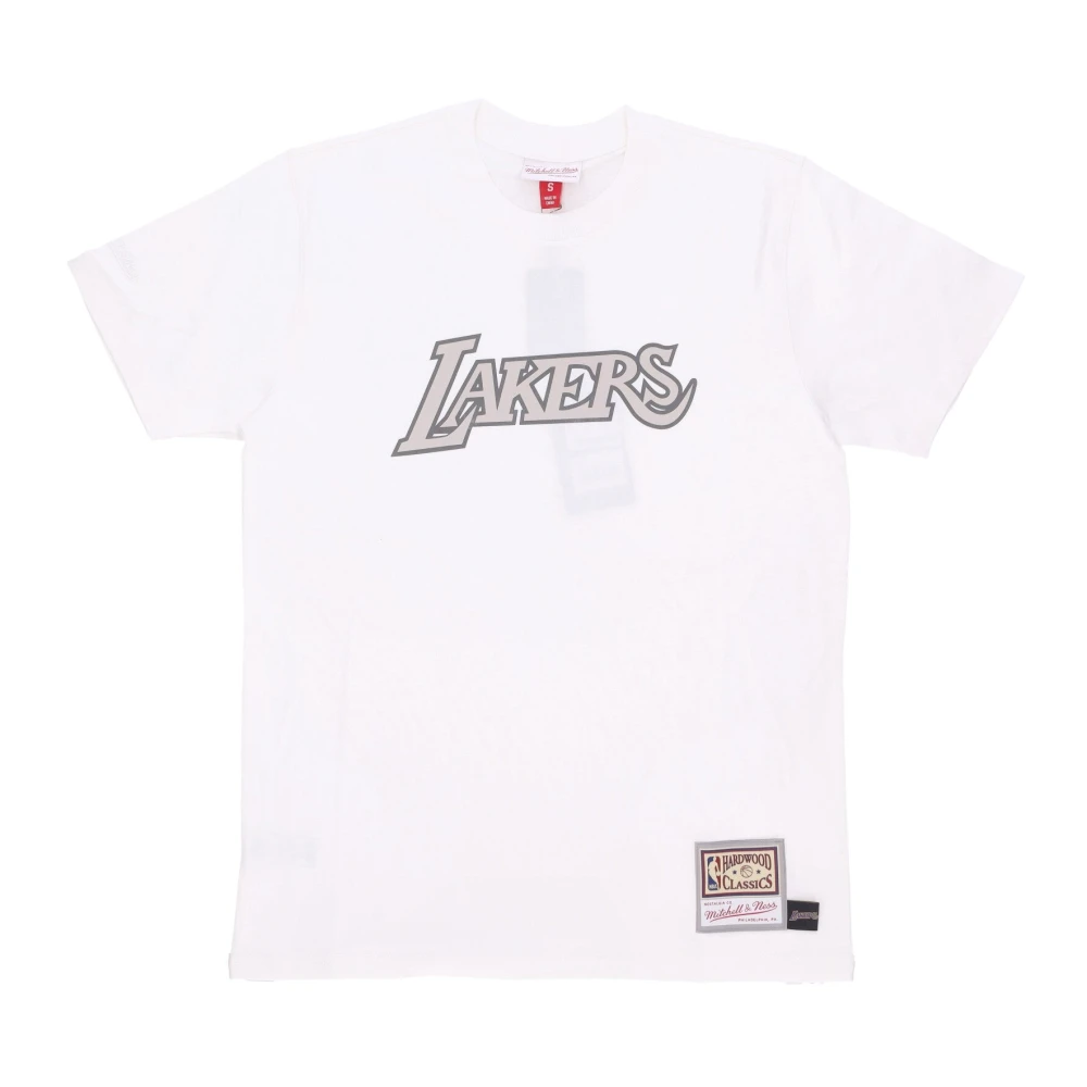 Mitchell & Ness NBA Lakers Tee Off White White, Herr