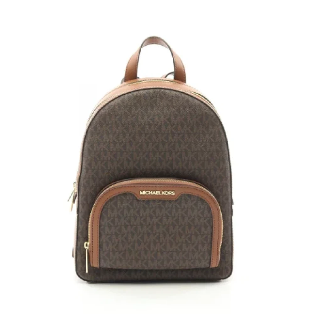 Michael Kors Pre-owned Canvas backpacks Brown Dames