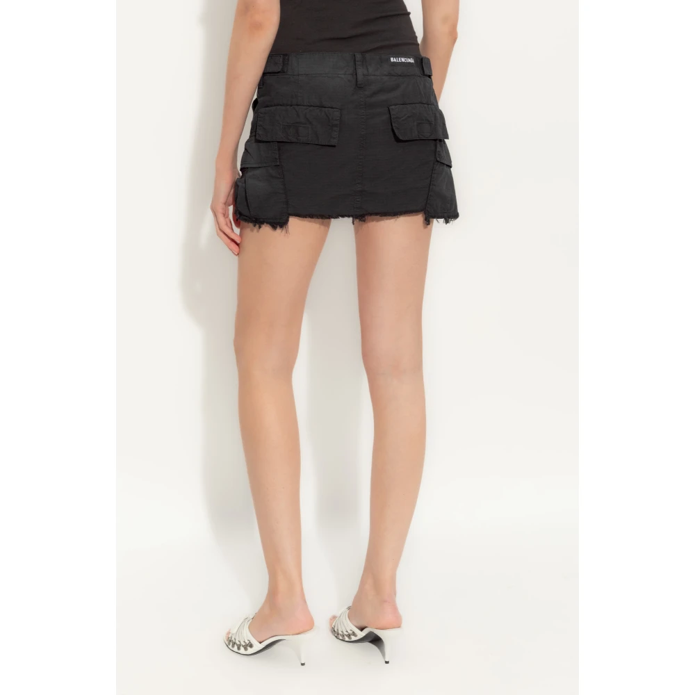 Balenciaga Korte rok met een 'vintage' effect Black Dames