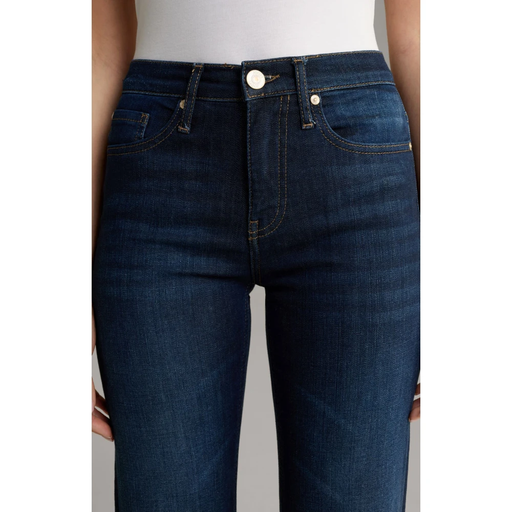 Joop! Dames Flared Jeans Donkerblauw Blue Dames