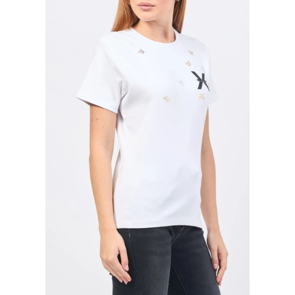 John Richmond Logo T-shirt voor vrouwen White Dames