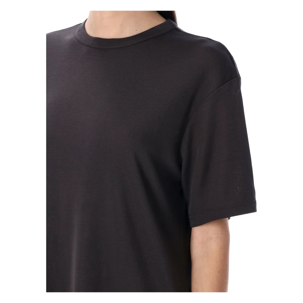 Studio Nicholson Korte Mouw T-shirt Brown Dames