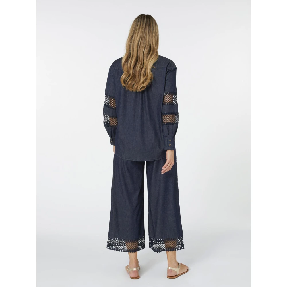 Elena Mirò Stijlvol Overhemd Blue Dames