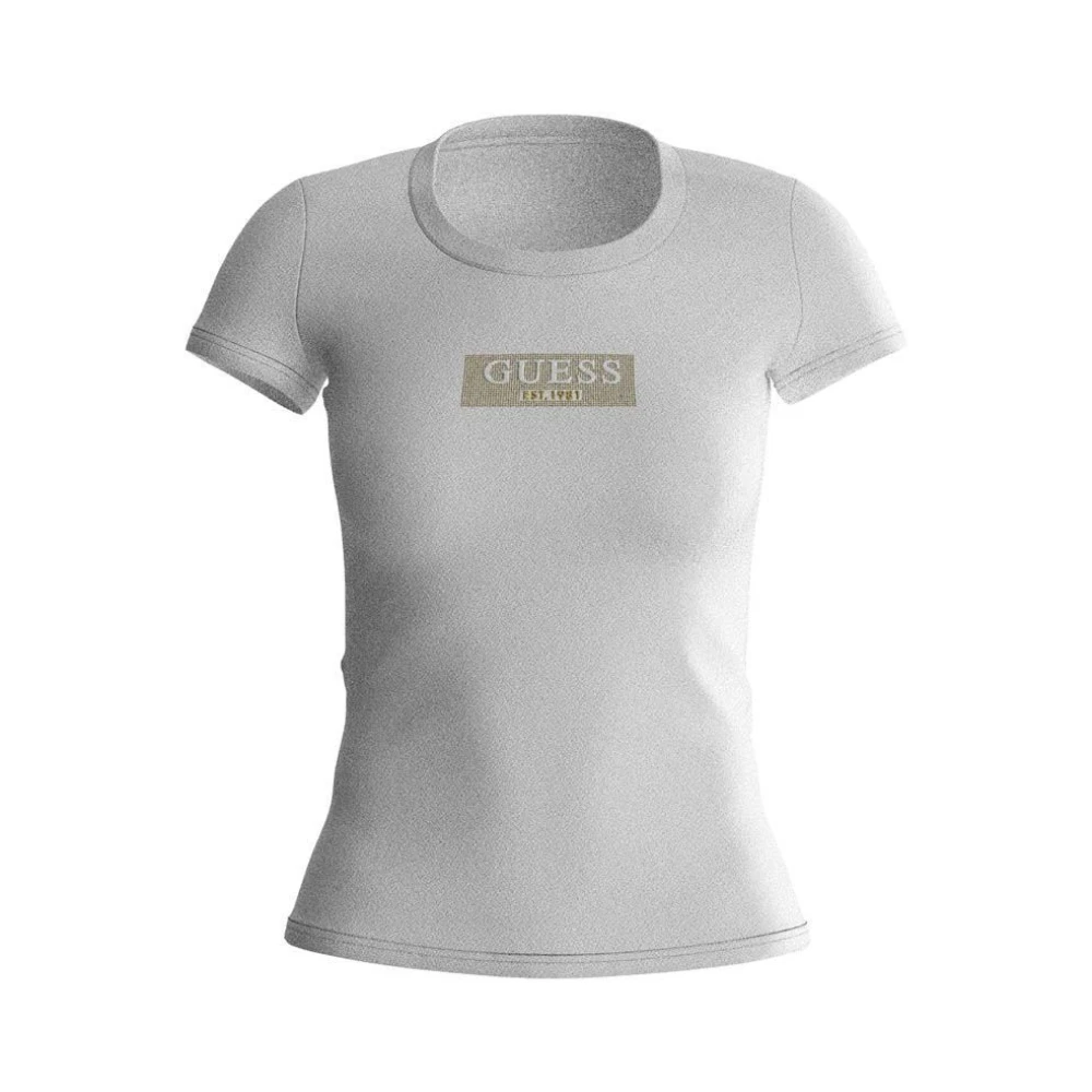 Guess Studded Dames T-shirt White Dames
