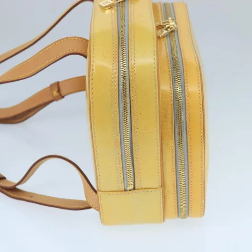Louis Vuitton Vintage Pre-owned Leather backpacks Yellow Dames