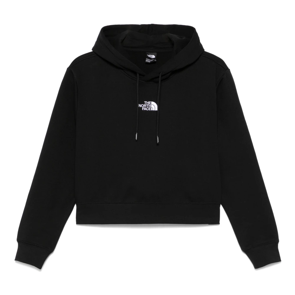 The North Face Zwarte hoodie met geborduurd logo Black Dames