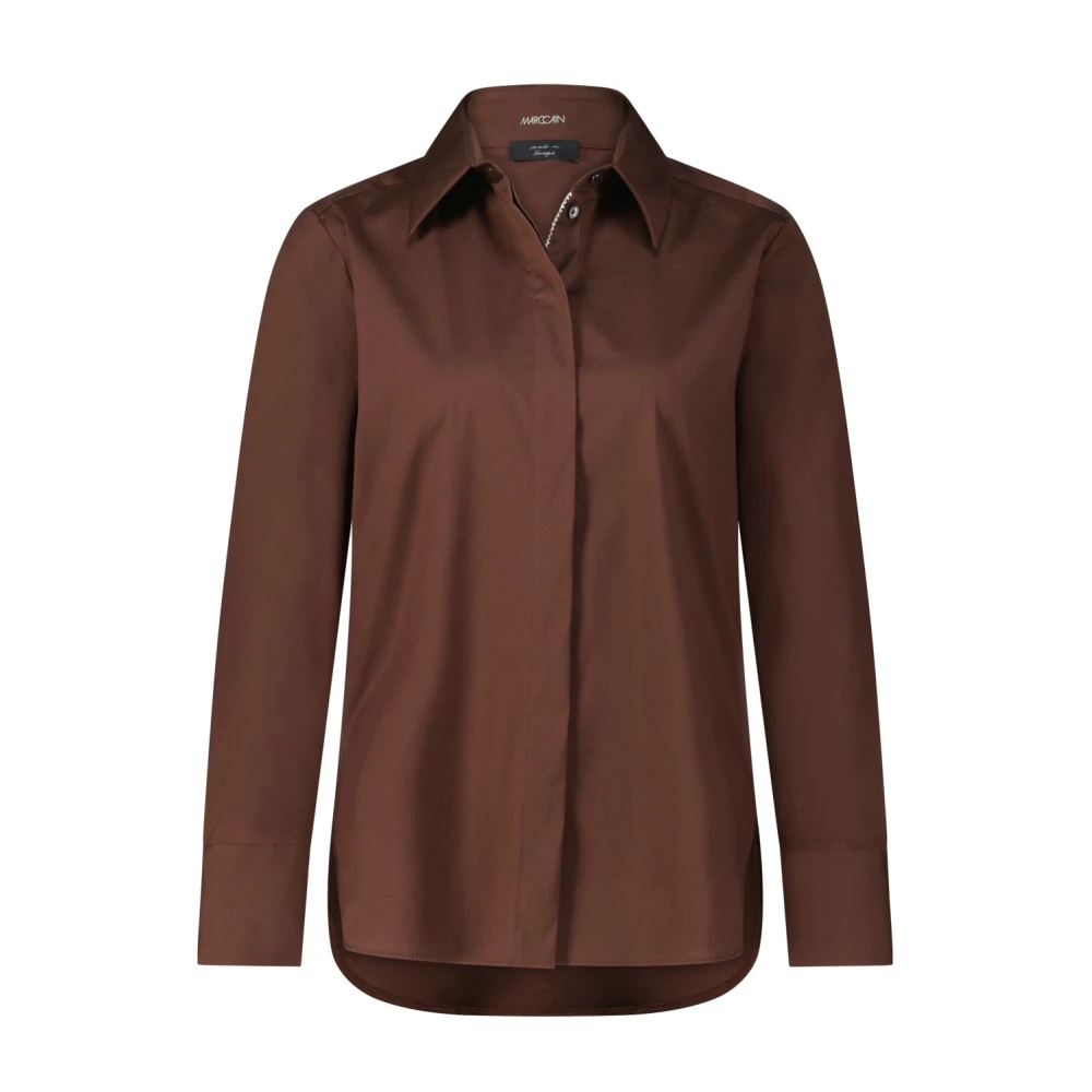 Marc Cain Kristalversierde Overhemd Brown Dames