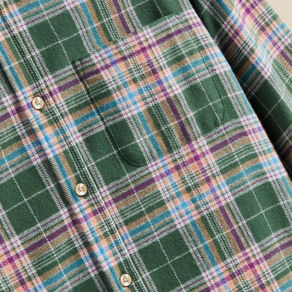 Portuguese Flannel Groene Olissipo Overhemd met Lange Mouwen Multicolor Heren