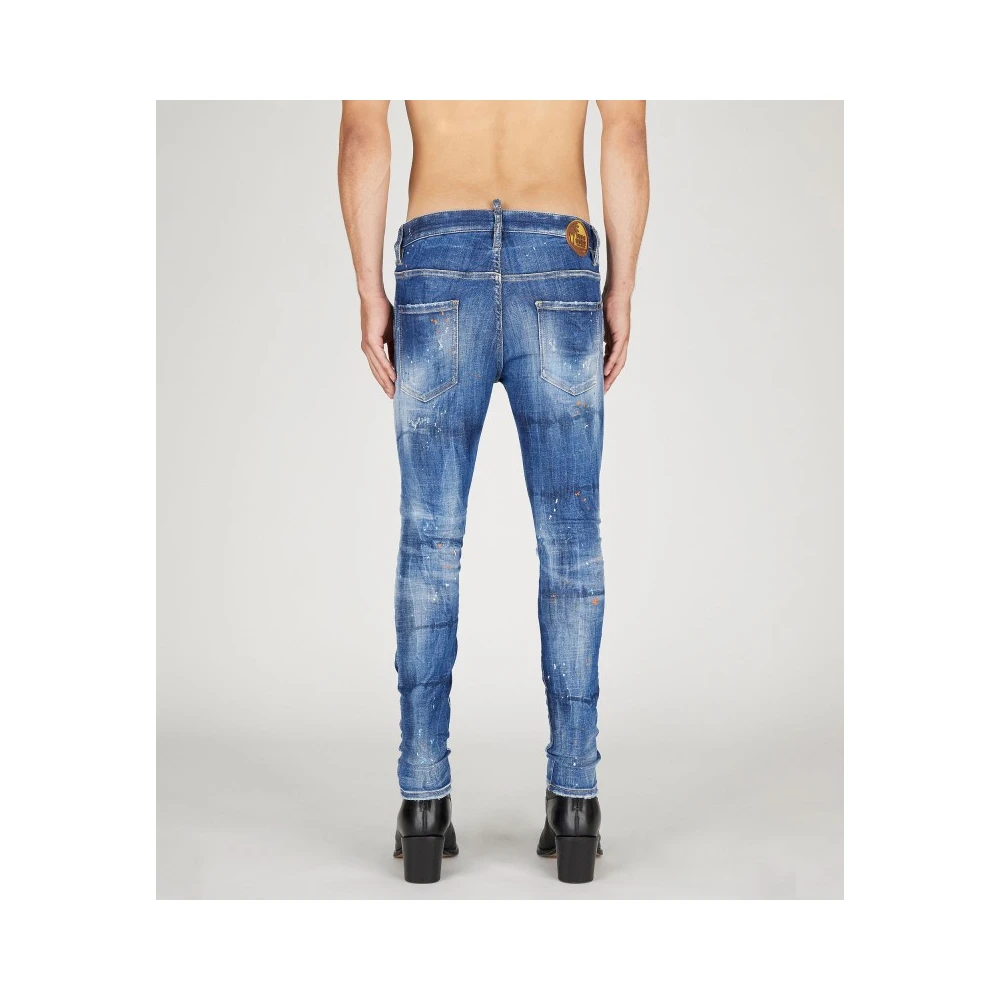 Dsquared2 Slim Fit Stretch Katoenen Jeans Blue Heren