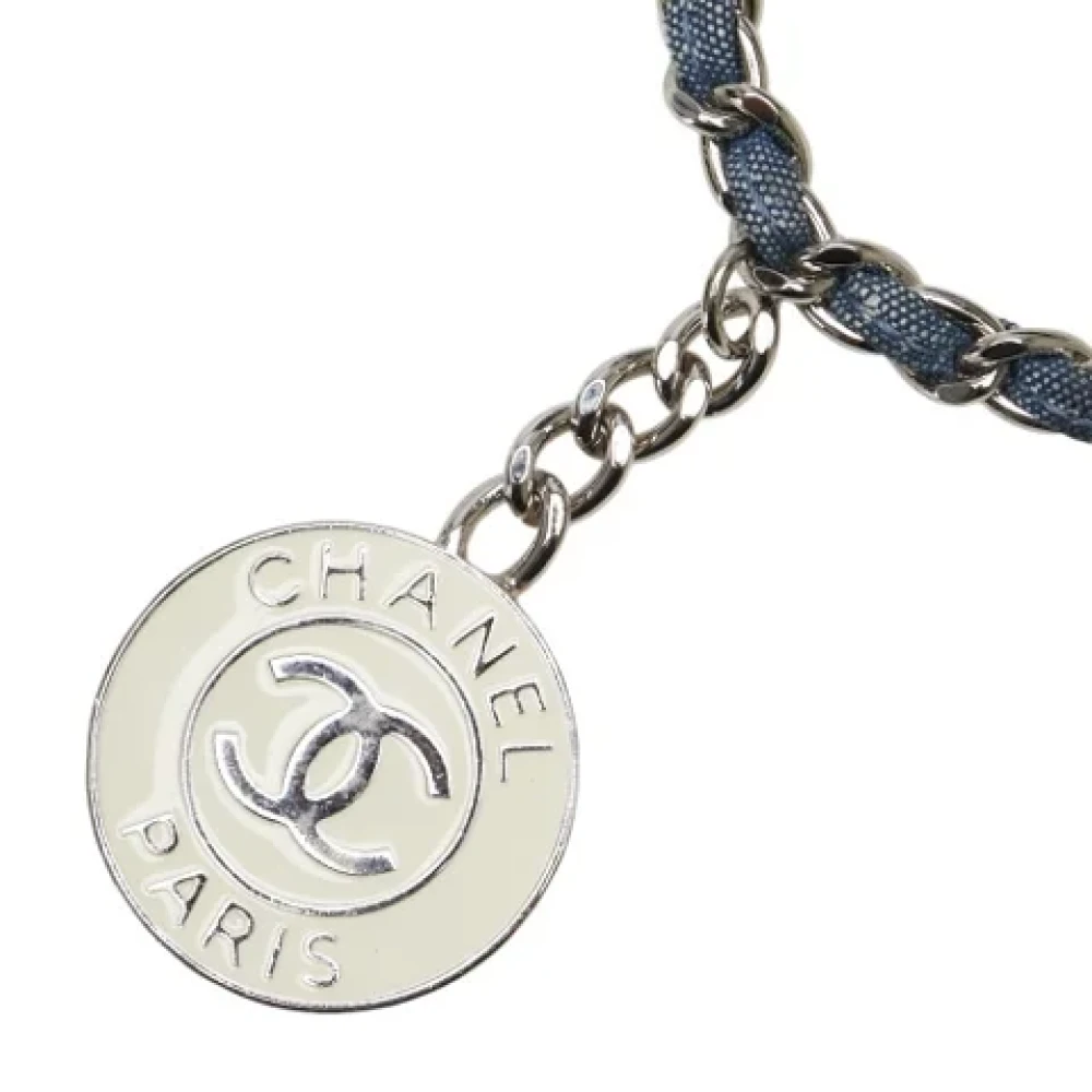 Chanel Vintage Pre-owned Denim chanel-bags Blue Dames