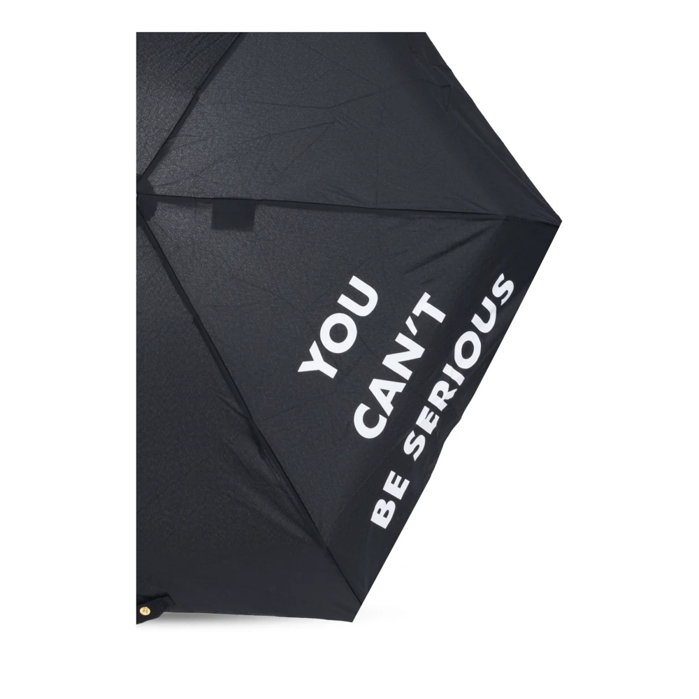 Moschino Paraplu met logo Black Unisex