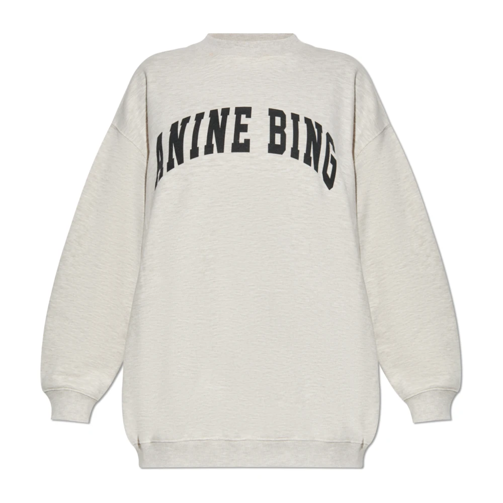 Anine Bing Sweatshirt met Logo Beige Dames