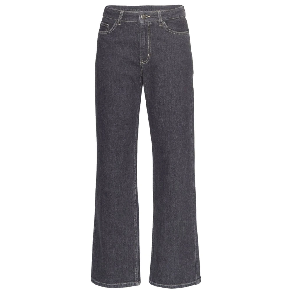 moss copenhagen Straight Long Jeans 18755 Reja Black Dames