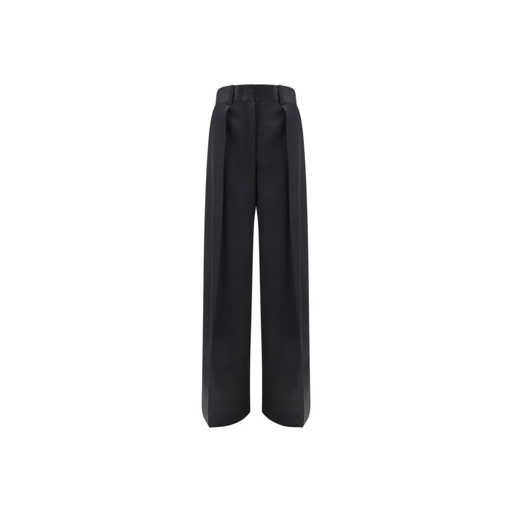 Jil Sander Wijde broek met zakken Black Dames