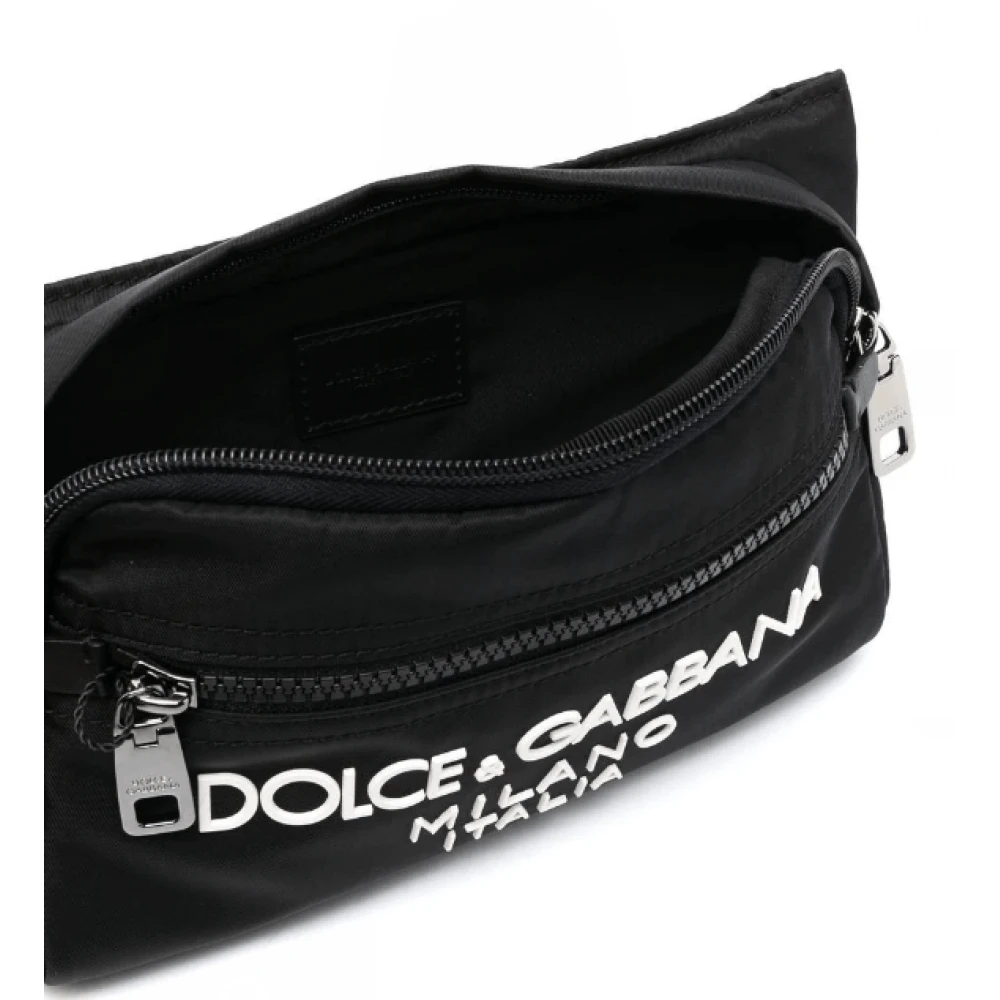 Dolce & Gabbana Geëmbosteerd Logo Heuptasje Black Heren