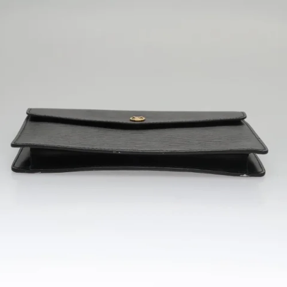 Louis Vuitton Vintage Pre-owned Leather clutches Black Dames