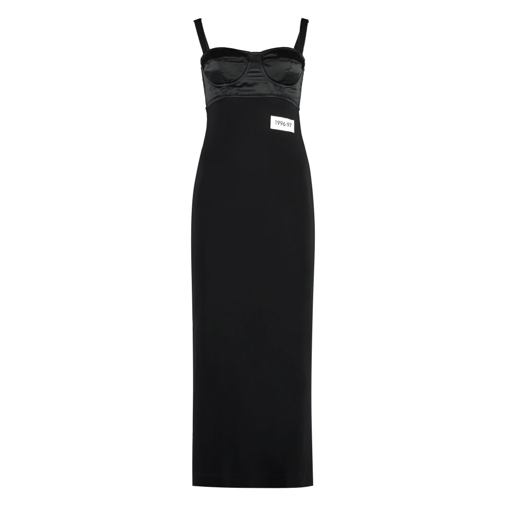 Dolce & Gabbana Elegante Zwarte Jurk voor Vrouwen Black Dames