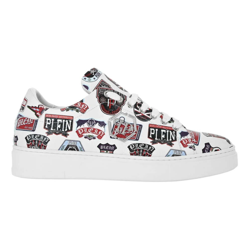 Philipp Plein Low-Top Sneakers Carson Patches Heren Schoenen Wit