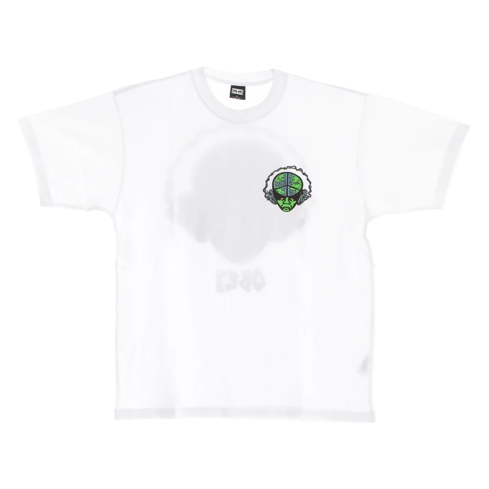 Obey World Peace Tee Wit Katoen Print White Heren