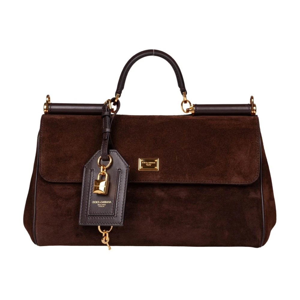 Dolce & Gabbana , Handbags, Female, Black, One Size, My Sicily Handbag