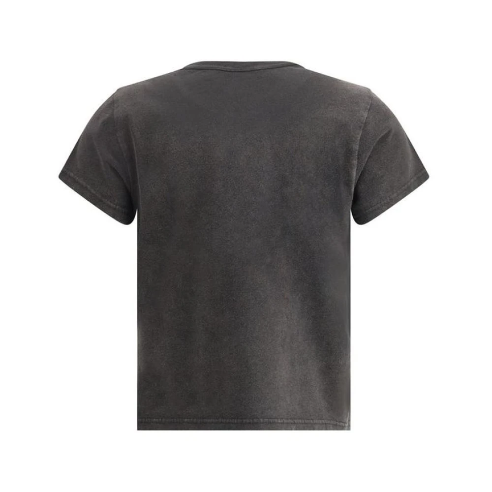 alexander wang Retro Monogram Grafische Crop Tee Black Dames