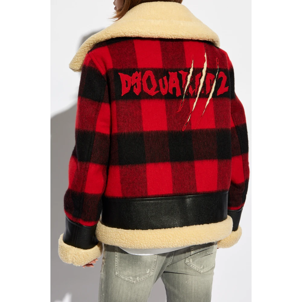 Dsquared2 Wollen jas Red Dames