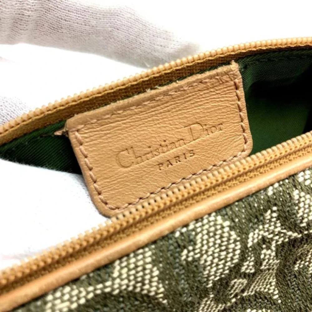 Dior Vintage Pre-owned Canvas wallets Green Dames