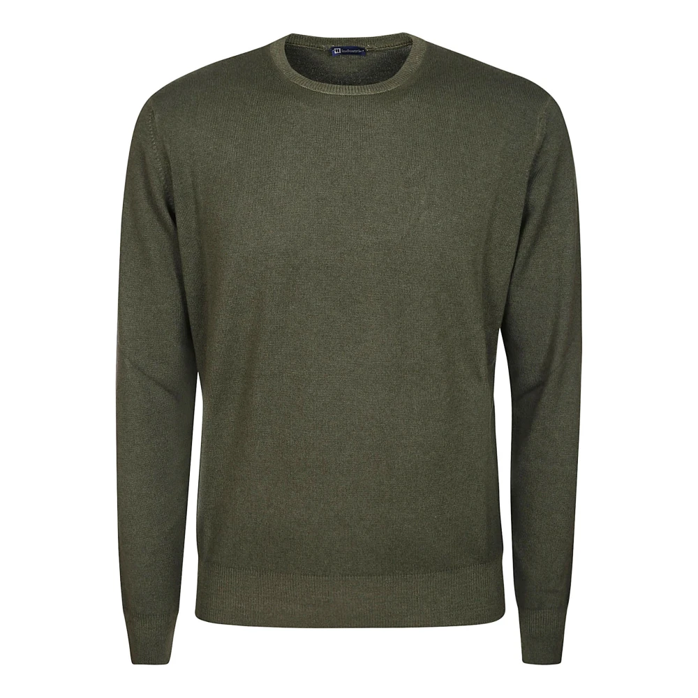 Hindustrie Luxe Cashmere Crewneck Sweater Green Heren