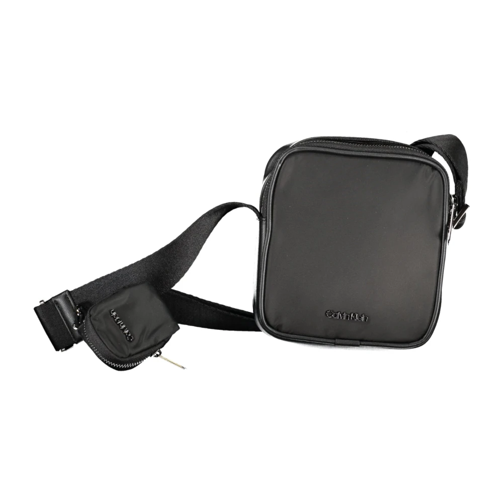 Calvin Klein Zwarte Heren Schoudertas met Rits Black Heren