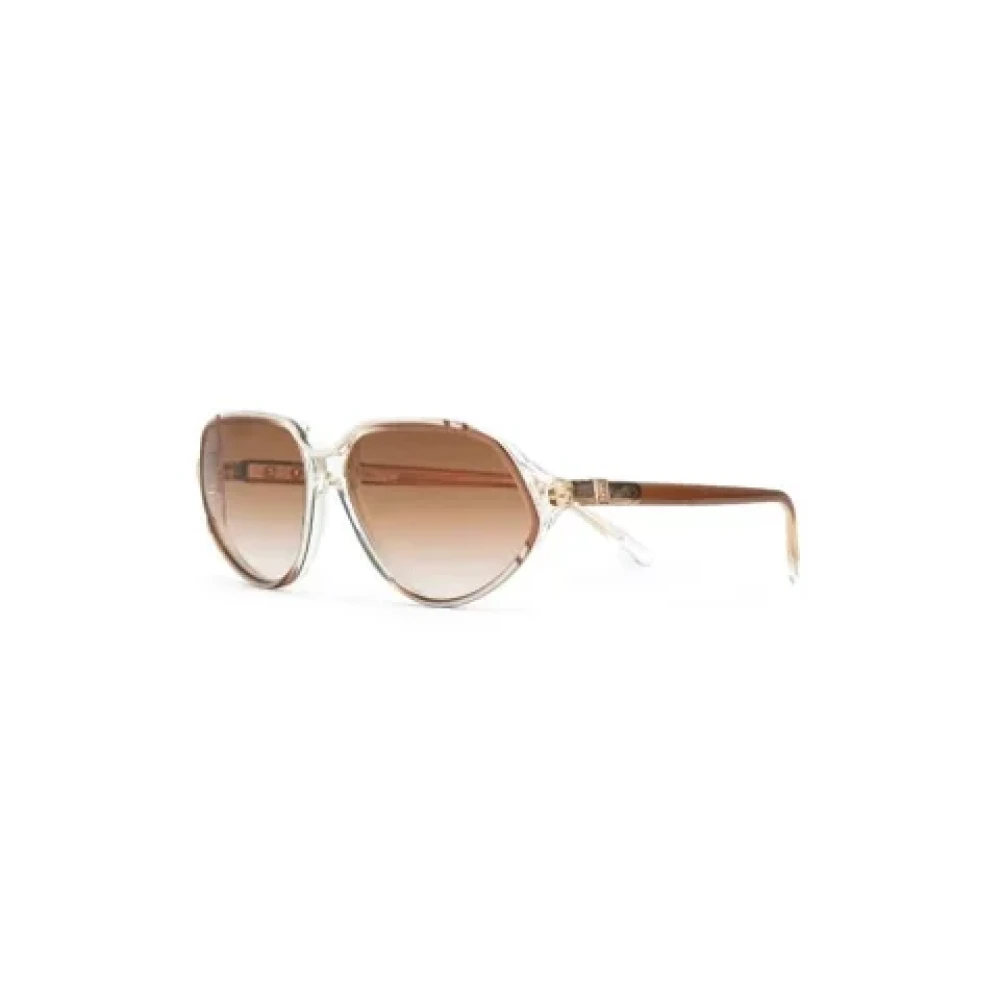 Yves Saint Laurent Vintage Pre-owned Acetate sunglasses Orange Dames