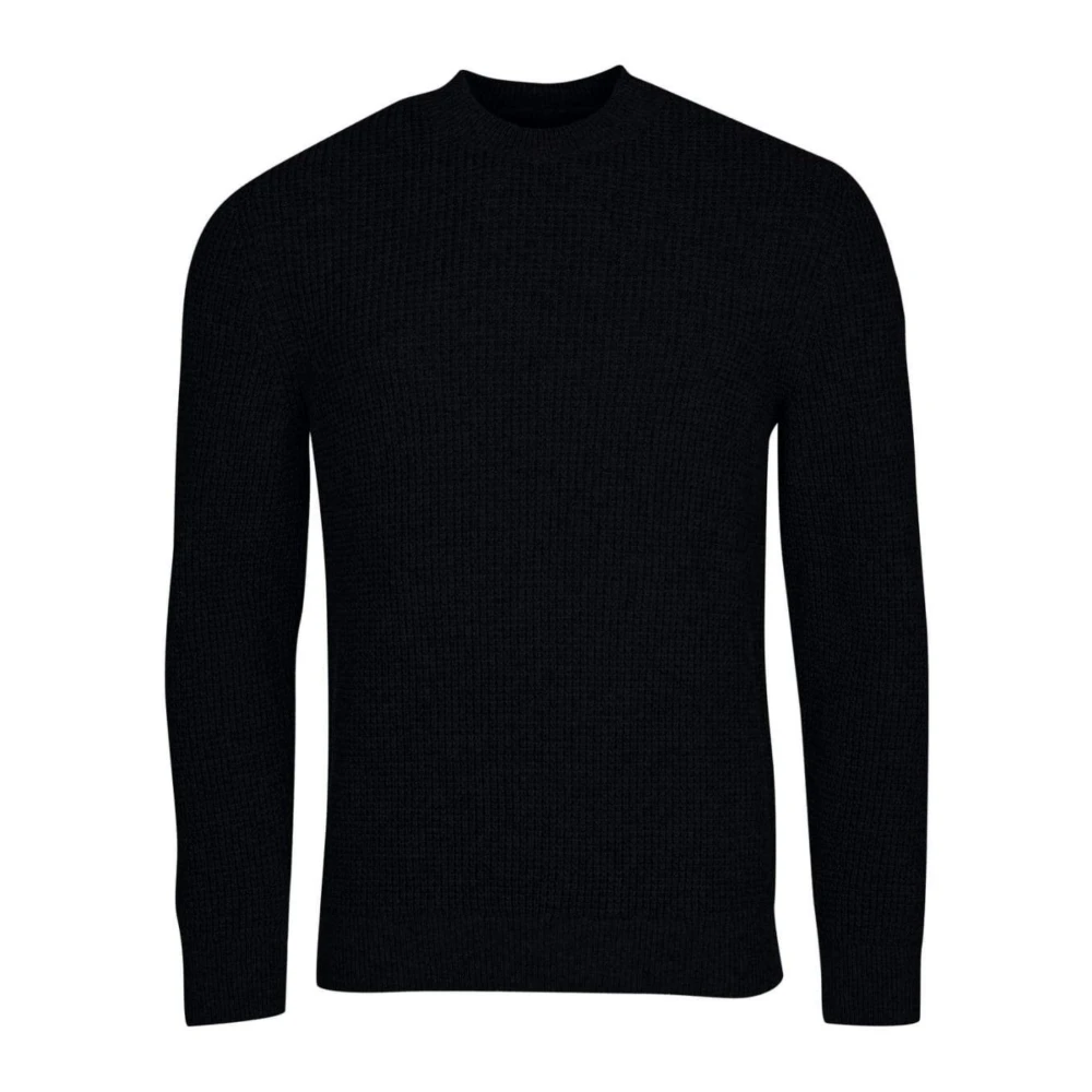 Mænds uldblandingsrundhals sweater