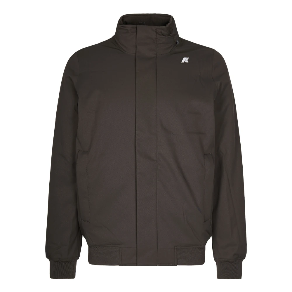 K-Way Men's Green Amaury Twill Marmotta Jacket - Light Jackets - 2XL - Jackets
