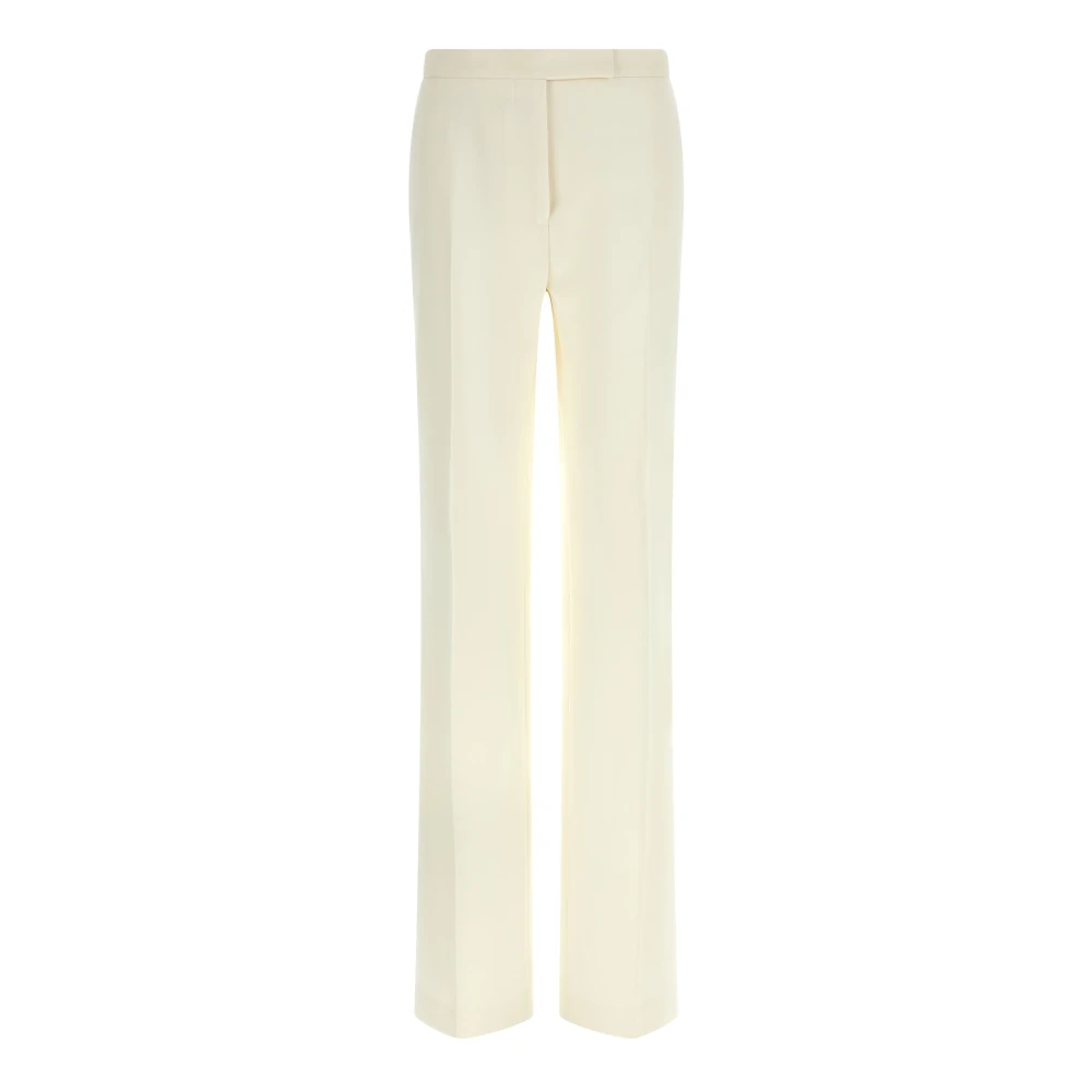 Tom Ford Women's White Straight Trousers, 2XS, Tuxedo Trousers