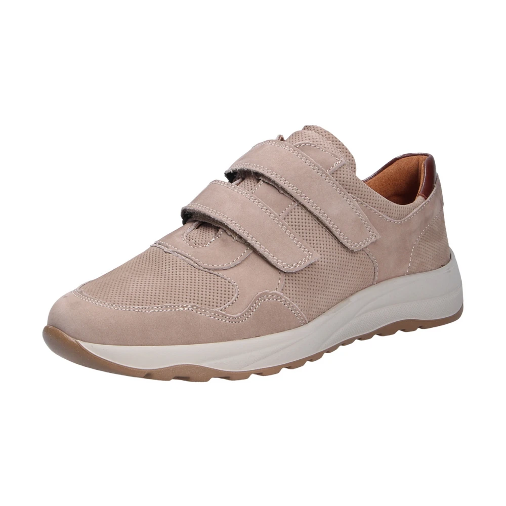 Waldläufer Comfort Slipper in Nubuck Leer Heren Schoenen Beige