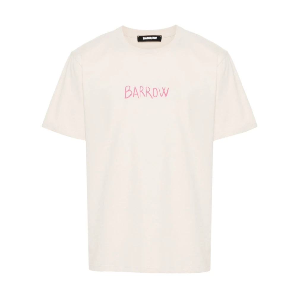 Barrow Jersey T-Shirt S4Bwuath146 Beige Heren