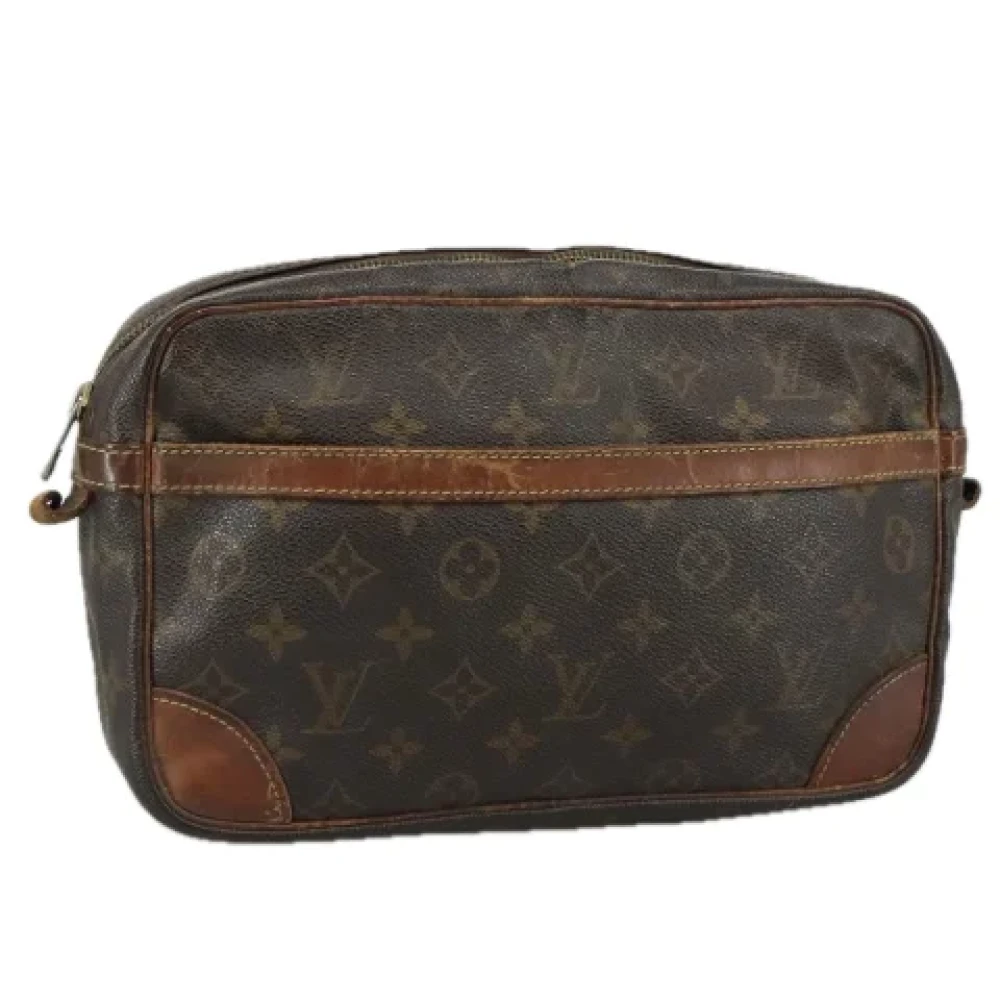 Louis Vuitton Vintage Pre-owned Canvas clutches Brown Dames