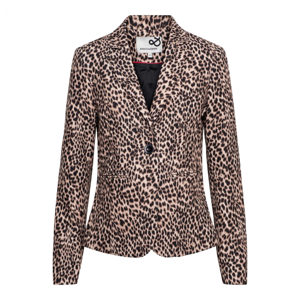 &Co Woman Blazer dames stijlvol en elegant Brown Dames