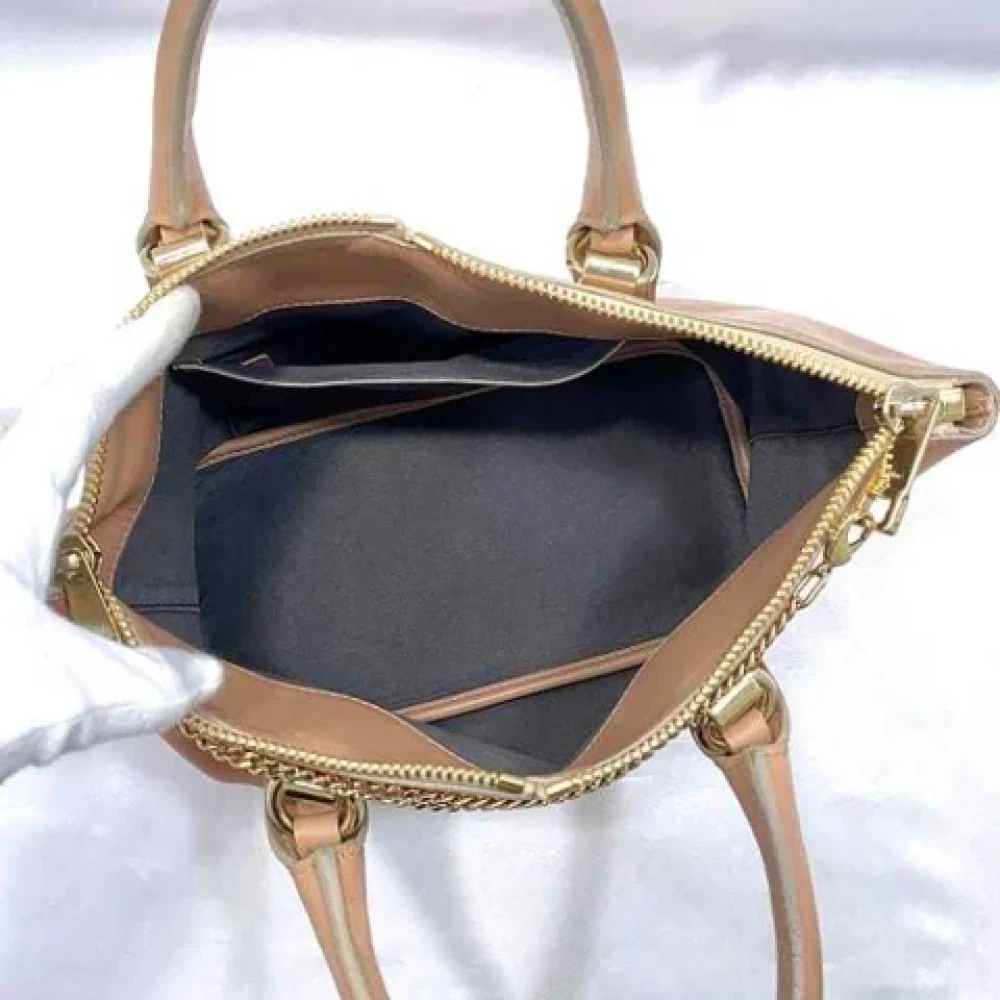 Chloé Pre-owned Leather handbags Beige Dames