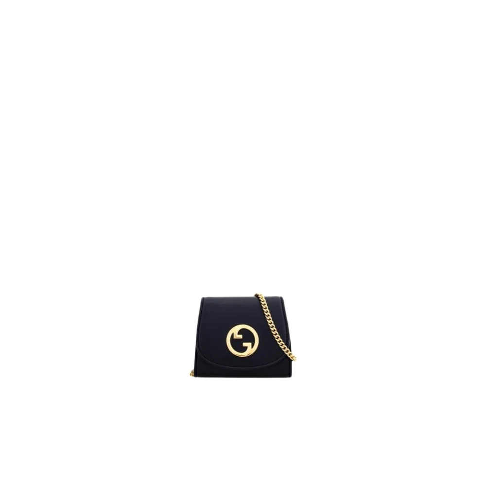 Gucci Blondie Chain Wallet Black Dames